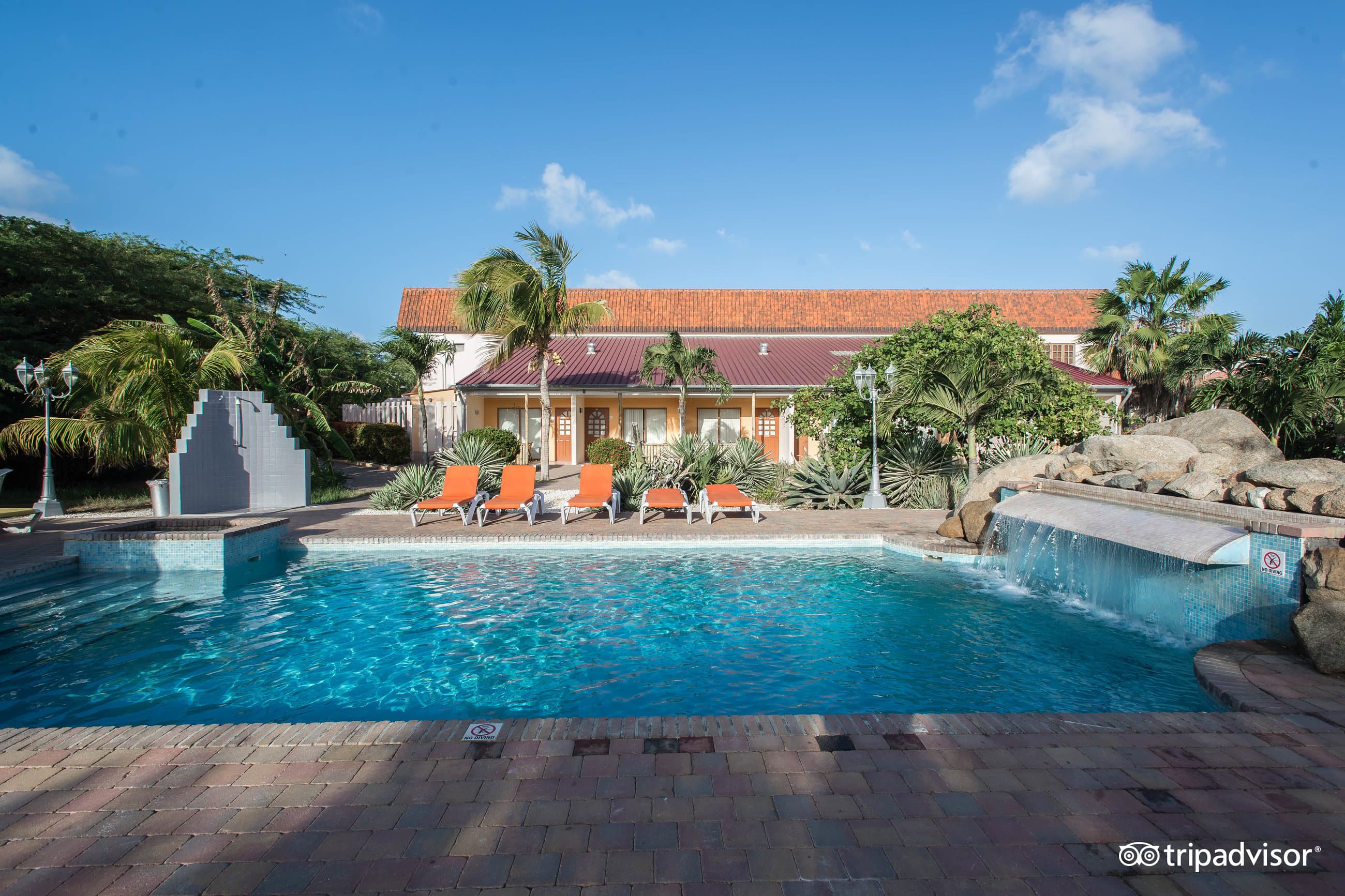 The Pool at the Camacuri Apartments Aruba