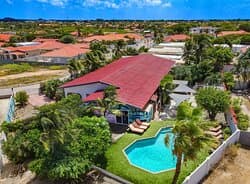The tropical garden offers a self service bar, terrace with several seats and tables, BBQ areas and a swimming pool with lounge beds. In August we will create a sand patch for games, karate, meditation and yoga.