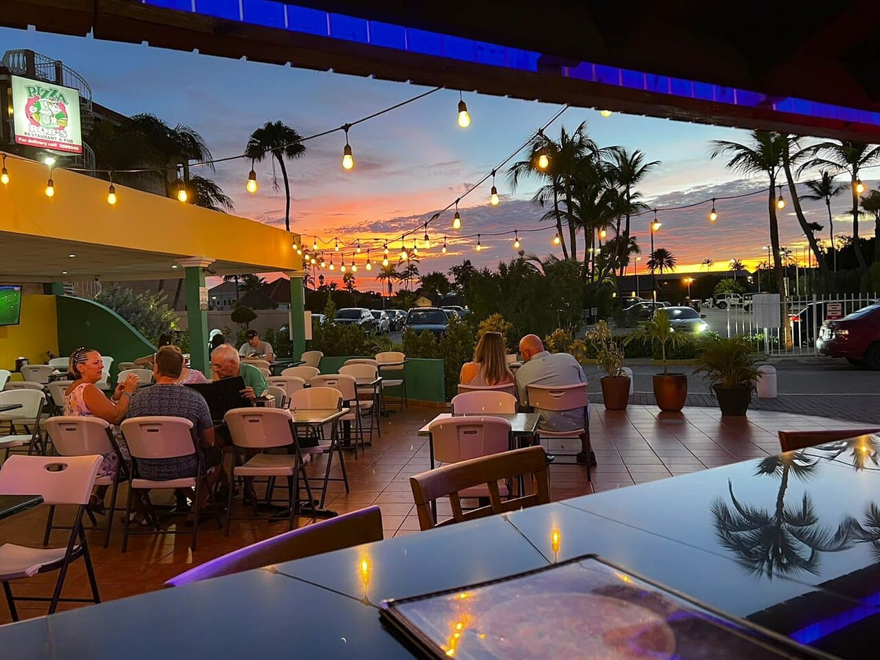 Pizza Bob #Aruba Sunset Views