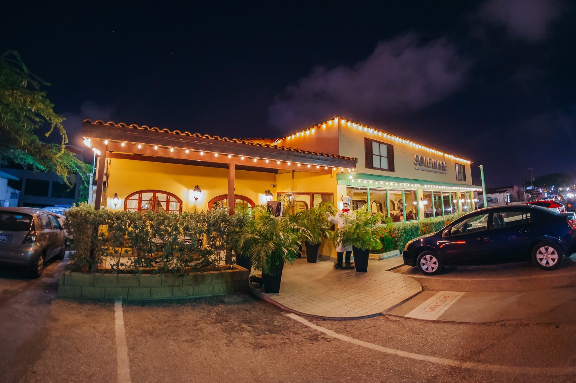 A look at Solemare Aruba at night
