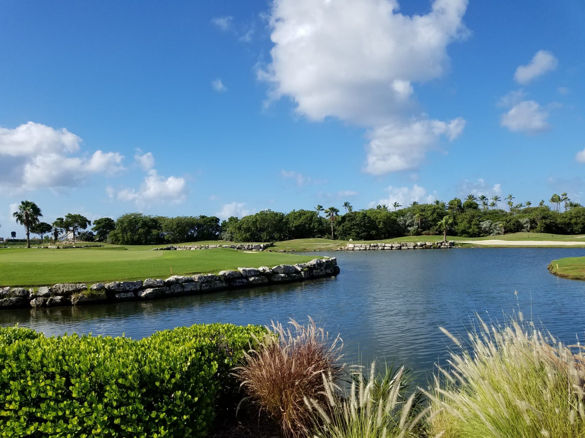 9th hole island green