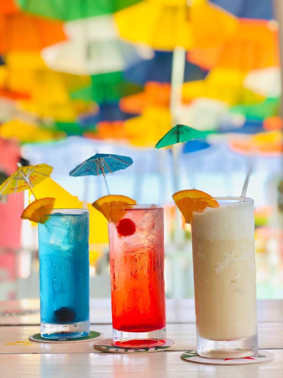 Colorful cocktails